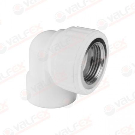 Уголок ППР переходной с внутренней резьбой 20х3/4" Valfex  фото №1