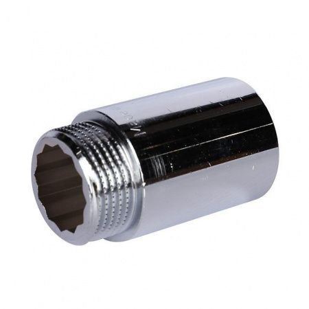 Удлинитель латунный 1" ВН - 50 мм ХРОМ Stout SFT-0002-000150 фото №1