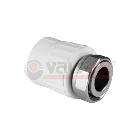 Муфта ППР комбинированная с накидной гайкой 20х3/4" Valfex  фото №1