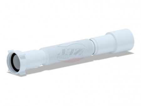 Трубка гибкая гофрированная 1 1/4"х40/50 L= 366-776 мм с гайкой АНИ пласт К206 фото №1