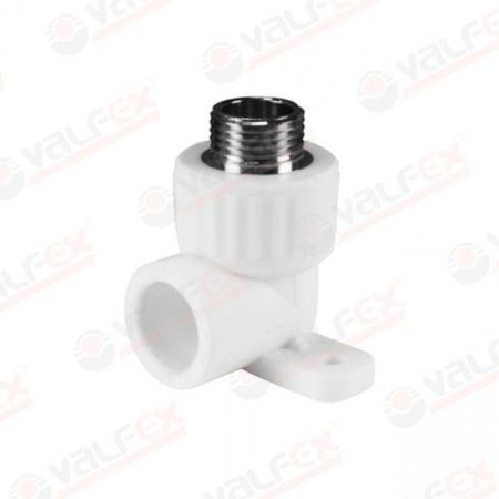 Уголок ППР с наружной резьбой (водорозетка) 25х1/2" Valfex  фото №1