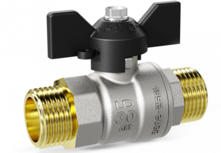 Кран шаровой  Н-Н бабочка   3/4" PN 40 LD Pride LD 47.304.20  фото №1