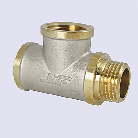 Тройник латунный   1/2" В-В-Н JIF фото №1