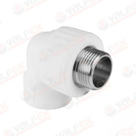 Уголок ППР переходной с наружной резьбой 32х 1/2" Valfex  фото №1
