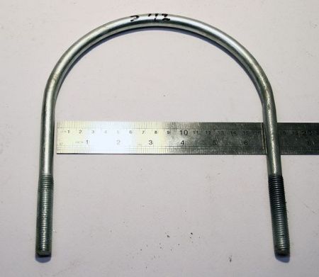 Хомут U образный W1- 5 1/2"(D150-159 H217) М12  фото №1