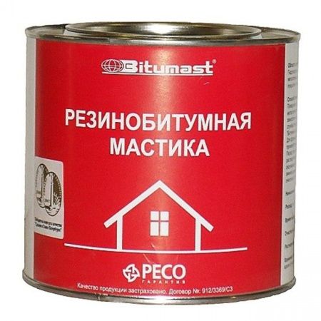 Мастика резинобитумная "Bitumast" 5,0 л фото №1