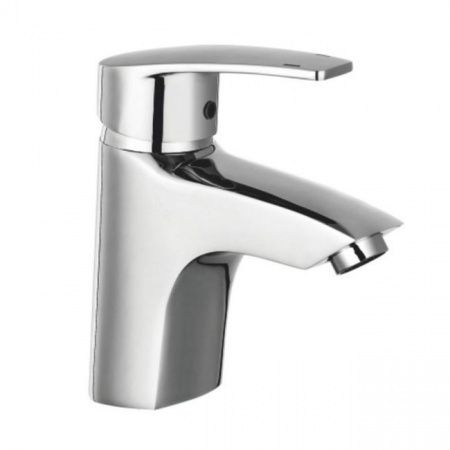 Смеситель для раковины литой излив 112 мм, подводка, латунь GROSS AQUA Forma 6512514С фото №1