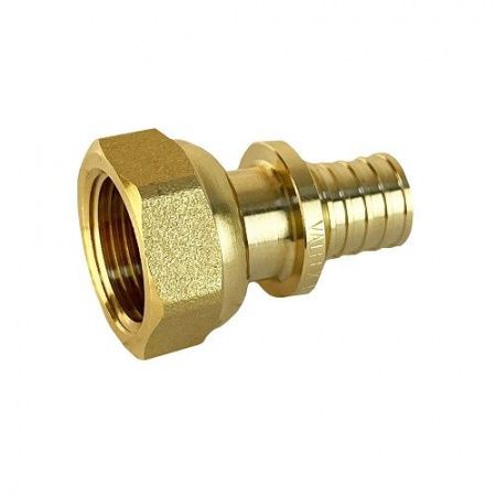 Муфта аксиальная с накидной гайкой ВР 20x3/4" латунная Valfex  фото №1