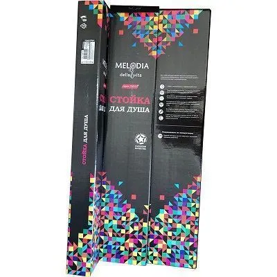 Стойка для душа MELODIA LUXE RINGO нержавеющая сталь, с мыльницей (D=25м, L=620мм) MKP25001C  фото №2